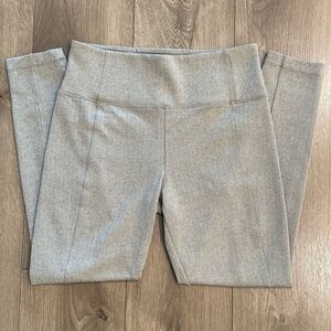 Athleta Delancey Herringbone‎ Tight Bluff Grey Skinny Pants Leggings Tan Size M